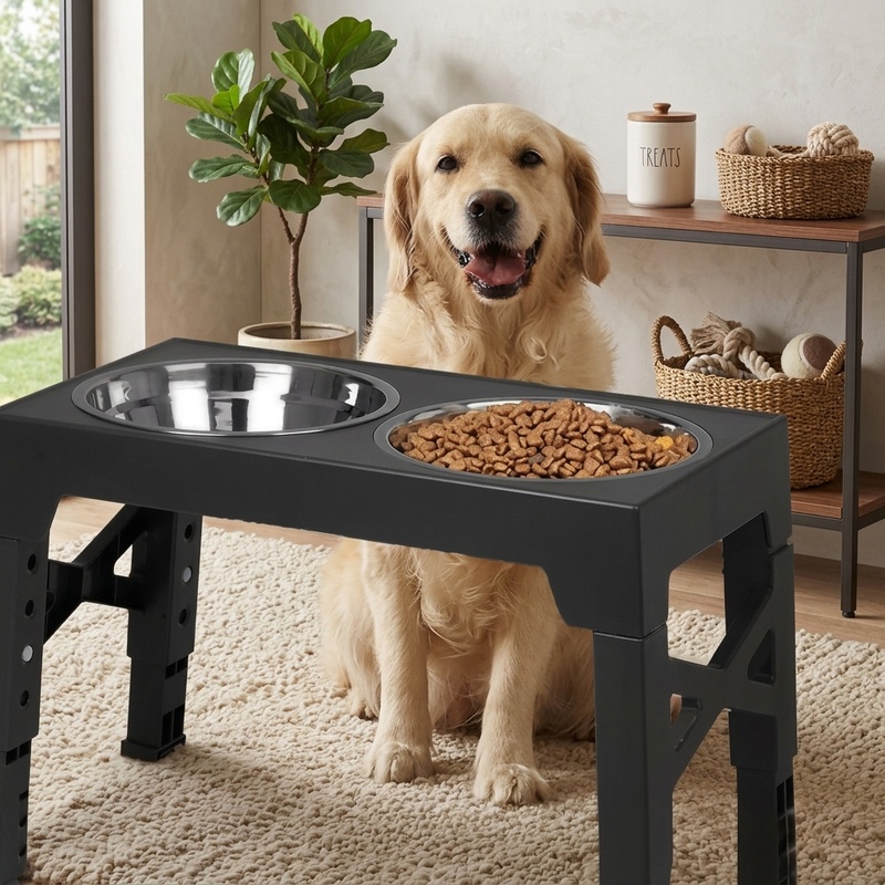 Royal Canin Food Medium - Suporte elevado ajustável para comedouro de