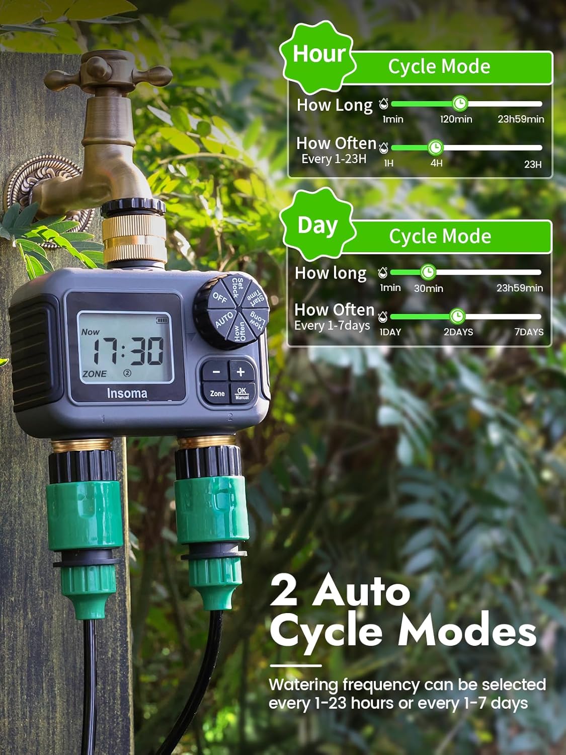Sistema de irrigação inteligen - Timer Dual Outlet avaliação e preço